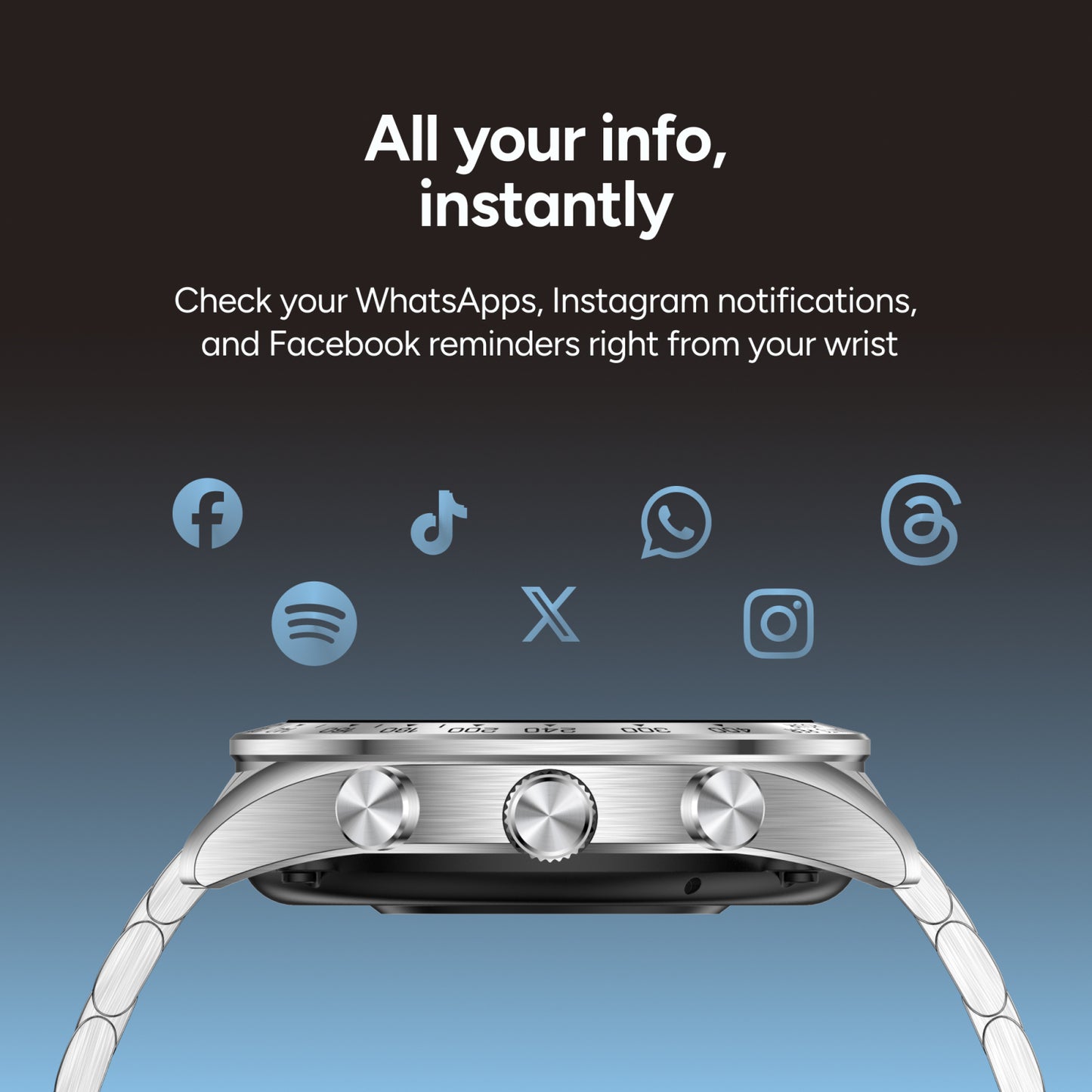 KSIX Smartwatch Elite with AMOLED-display Silver