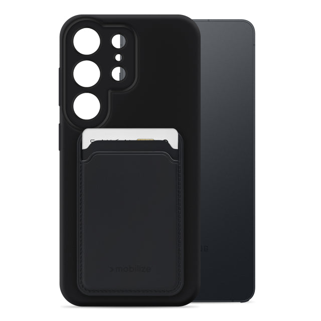 Mobilize Rubber Gelly Card Case Samsung Galaxy S26 Ultra 5G Matt-Schwarz