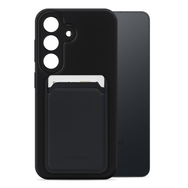 Mobilize Rubber Gelly Card Case Samsung Galaxy S26 5G Mattschwarz