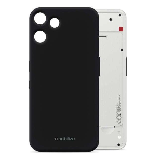 Mobilize Rubber Gelly Case Nothing Phone (3a) Lite Matt Schwarz