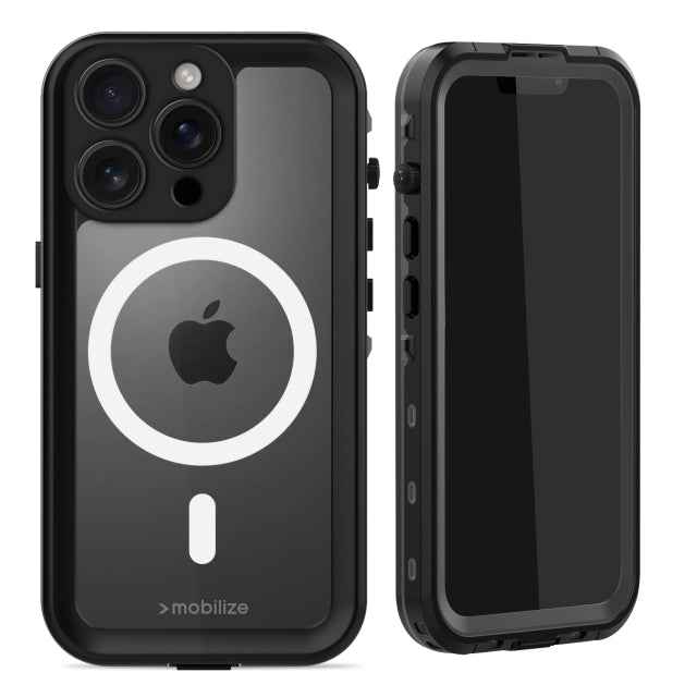 Mobilize MagSafe Compatible Waterproof Case Apple iPhone 16 Pro Clear/Black