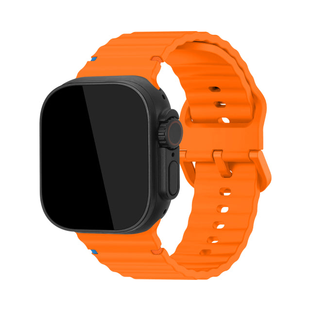 Mobilize Silicon Watch Band - Buckle - for Apple 42/44/45/49mm - Orange