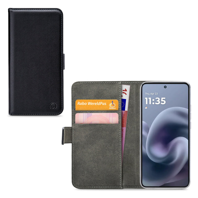 Mobilize Classic Gelly Wallet Book Case Motorola Moto G86 Power Black