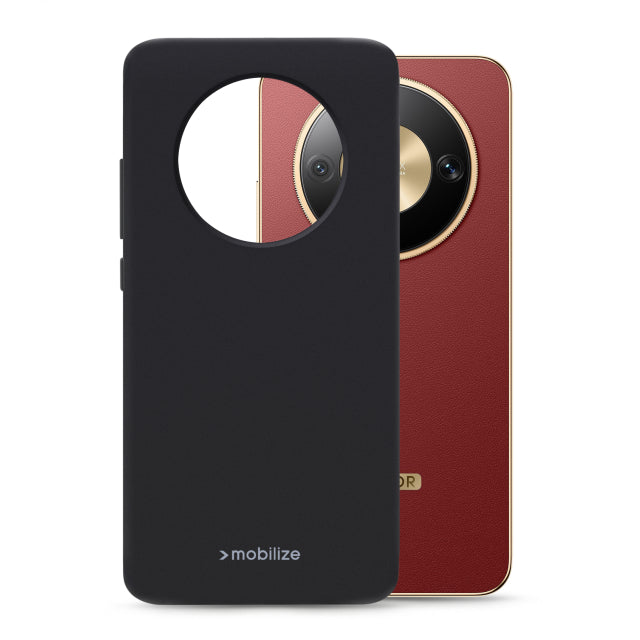 Mobilize Rubber Gelly Case Honor Magic8 Lite Matt Black