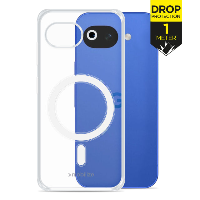 Mobilize Coque de protection transparente compatible MagSafe Google Pixel 10a