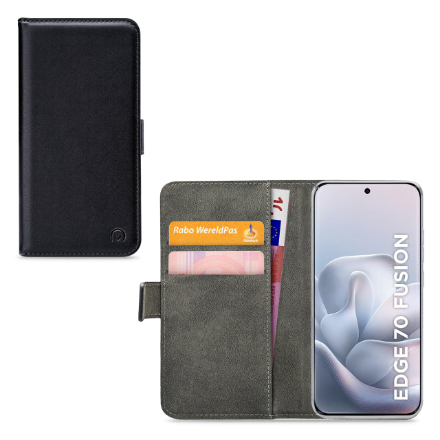 Mobilize Classic Gelly Wallet Book Case Motorola Edge 70 Fusion Black