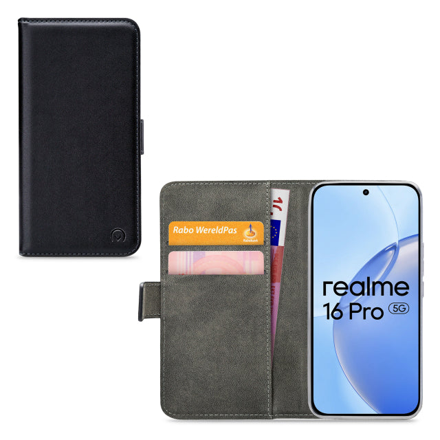 Mobilize Classic Gelly Wallet Book Case realme C100 5G Black