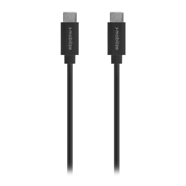 Mobilize Kabel USB-C auf USB-C 1m. 60W Schwarz (BULK)