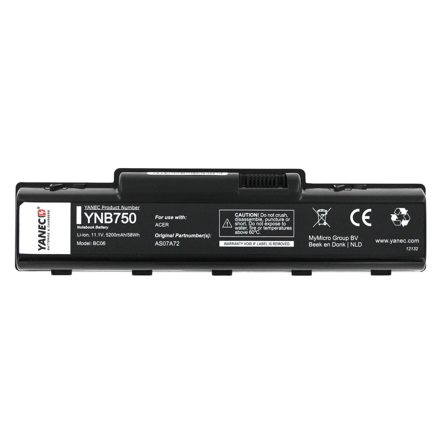Yanec Laptop-Akku 10.8V 5200mAh