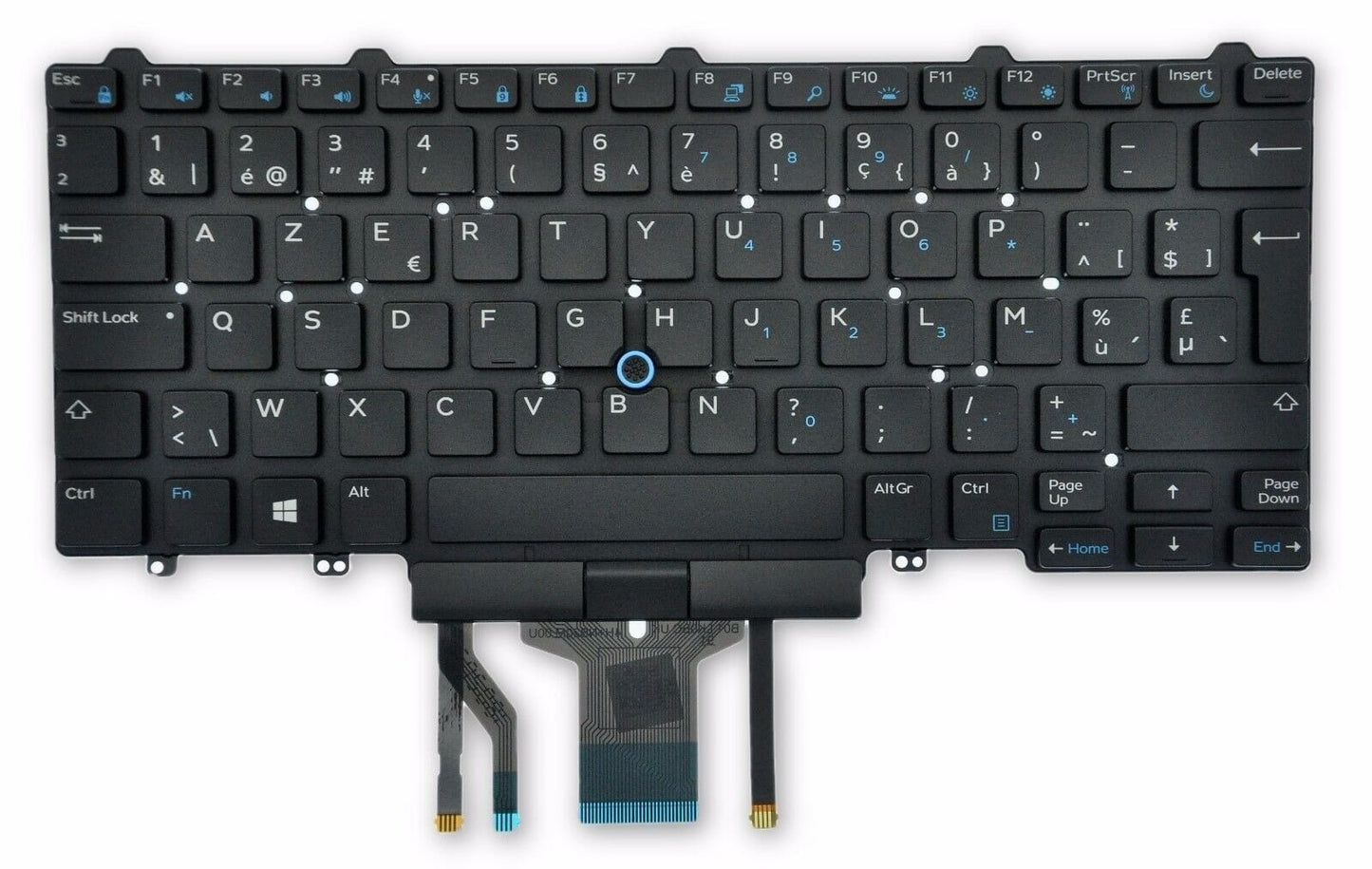Dell Laptop Toetsenbord Azerty BE + Backlight