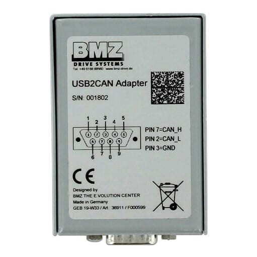 BMZ USB2CAN Adapter (adapter only)
