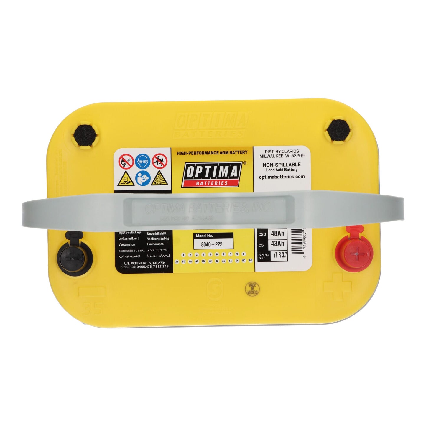 Optima Yellow Top Accu 12V 48Ah R-3.7