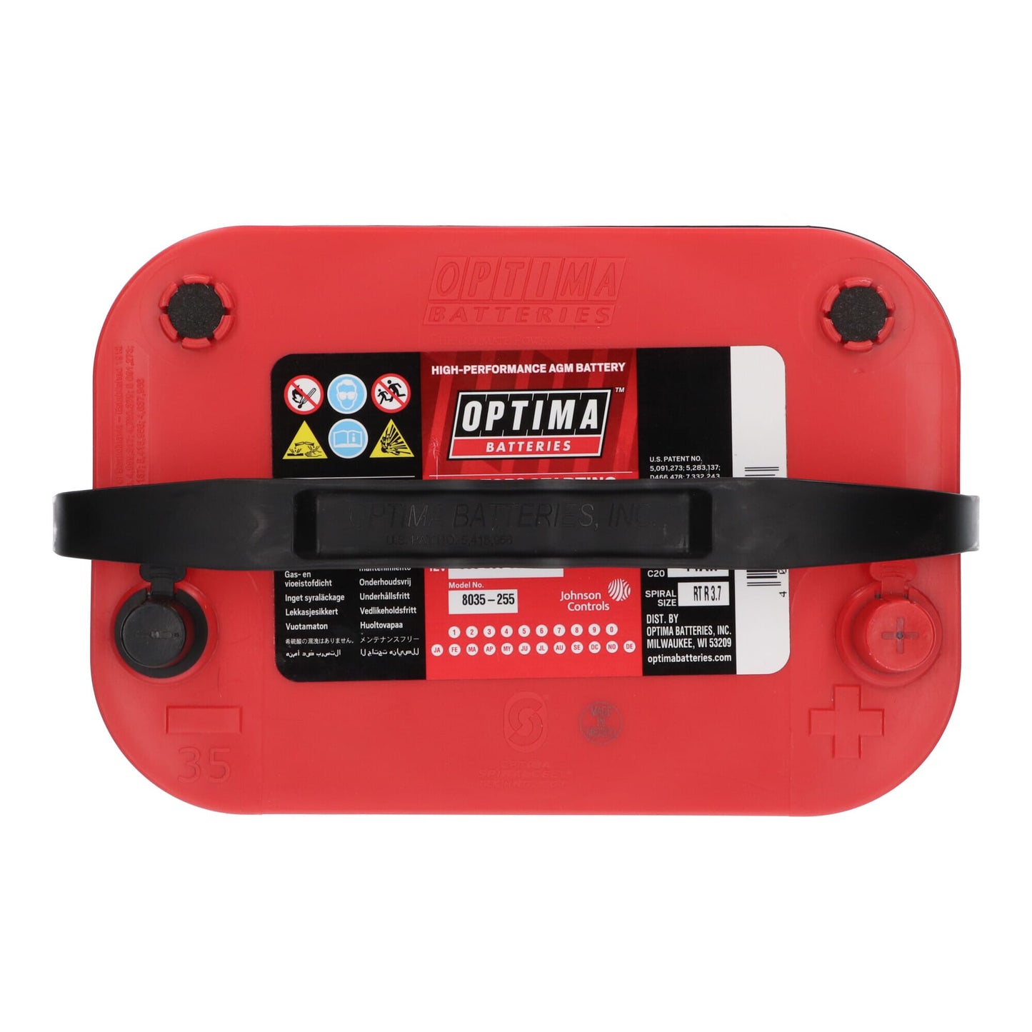 Optima Red Top Accu 12V 44Ah RT R-3.7