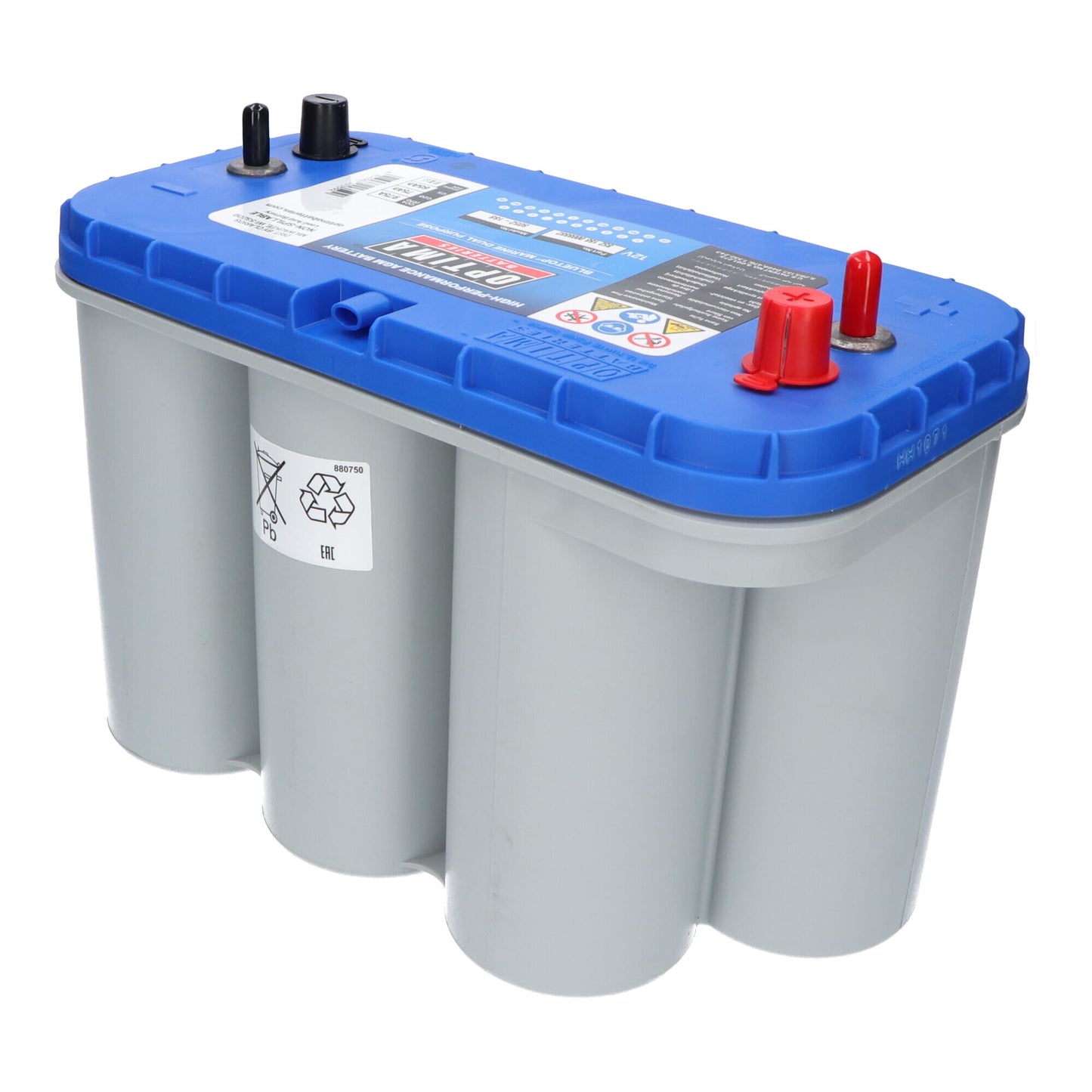 Optima Blue Top Accu 12V 75Ah BT DC-5.5