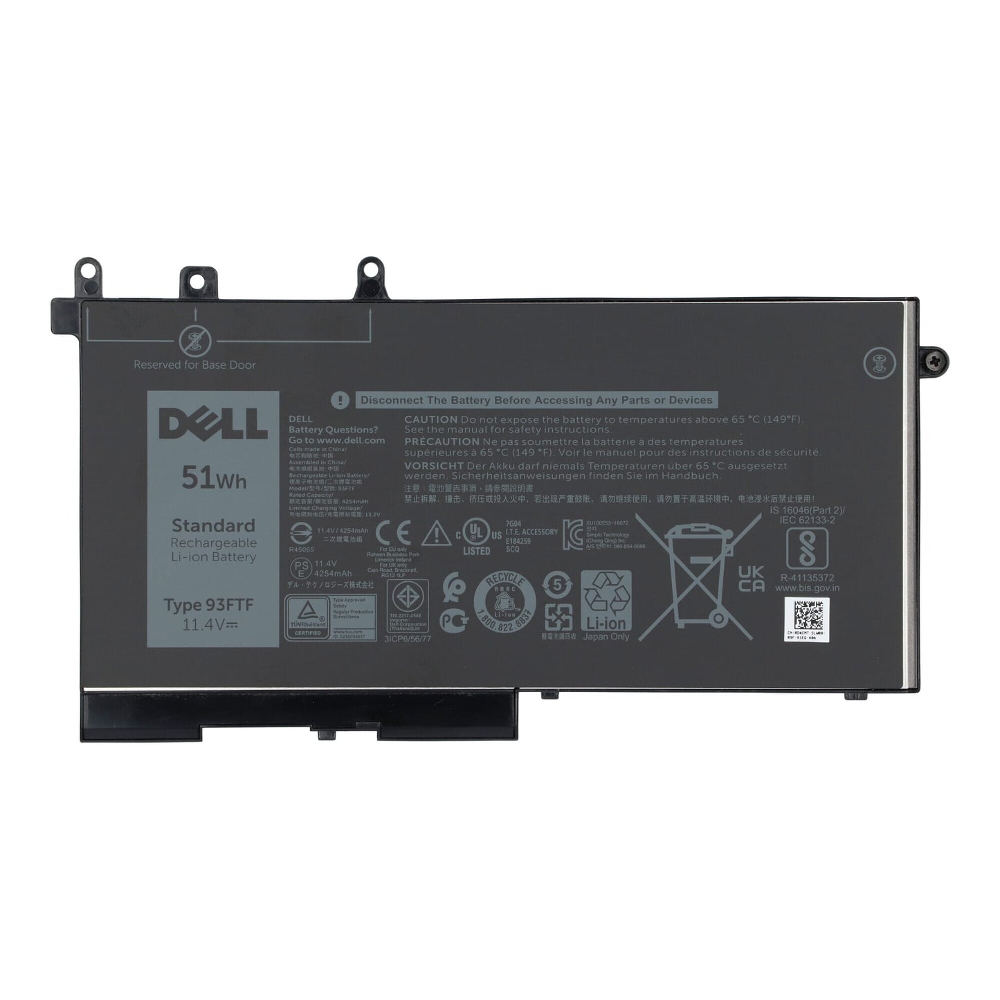 Dell Laptop Akku 4250 mAh