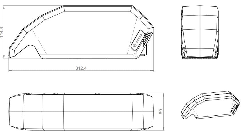 Bosch Powerpack 720Wh Frame E-Bike Vision