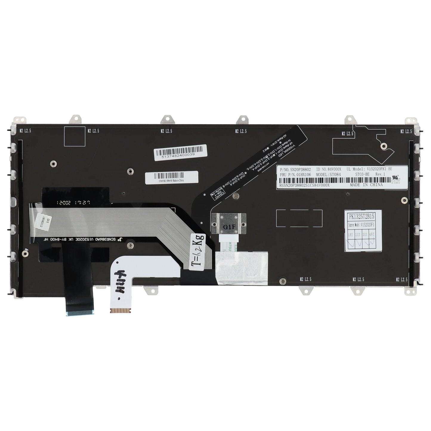 Lenovo Laptop-Tastatur Azerty BE, hintergrundbeleuchtet