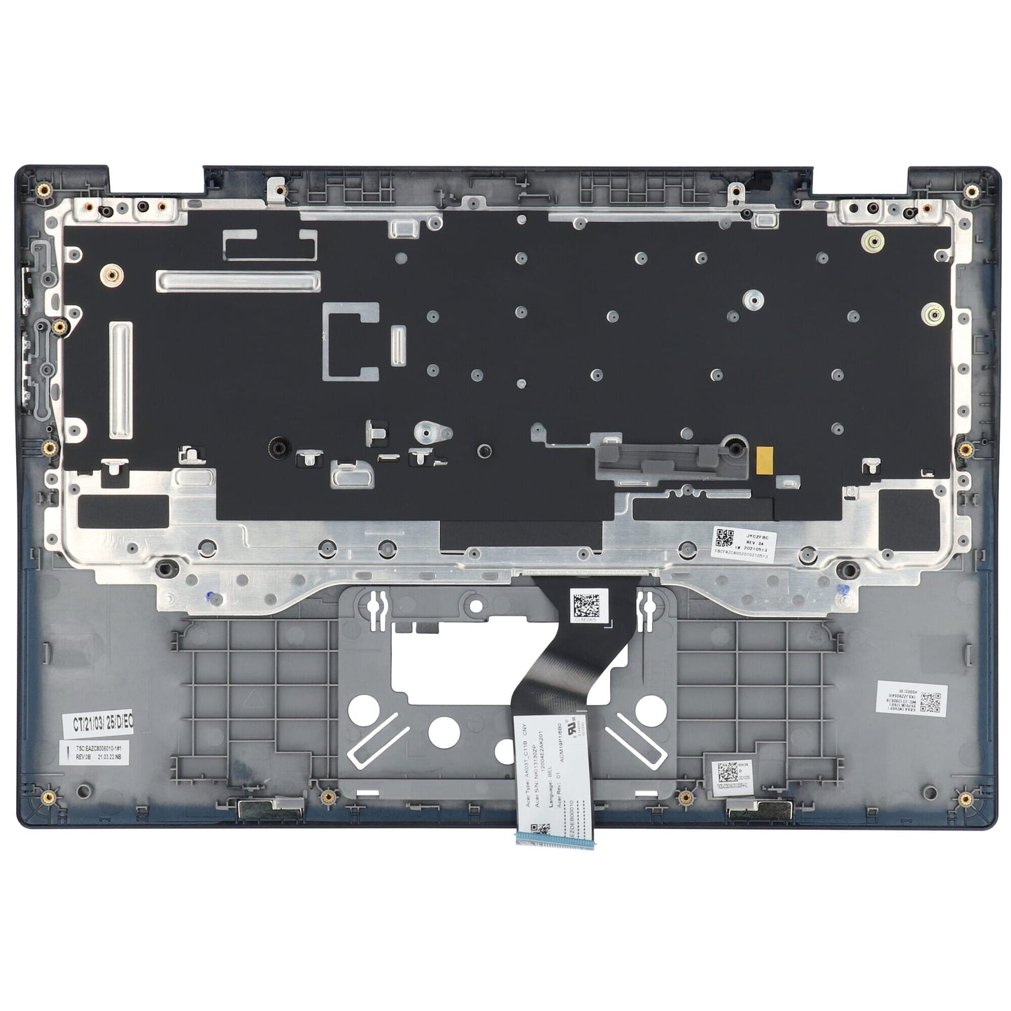 Acer Laptop Tastatur Azerty BE + Top Cover - Blau
