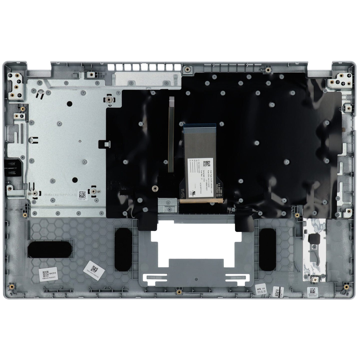 Acer Laptop Tastatur Qwerty US + Top Cover, BL - Silber