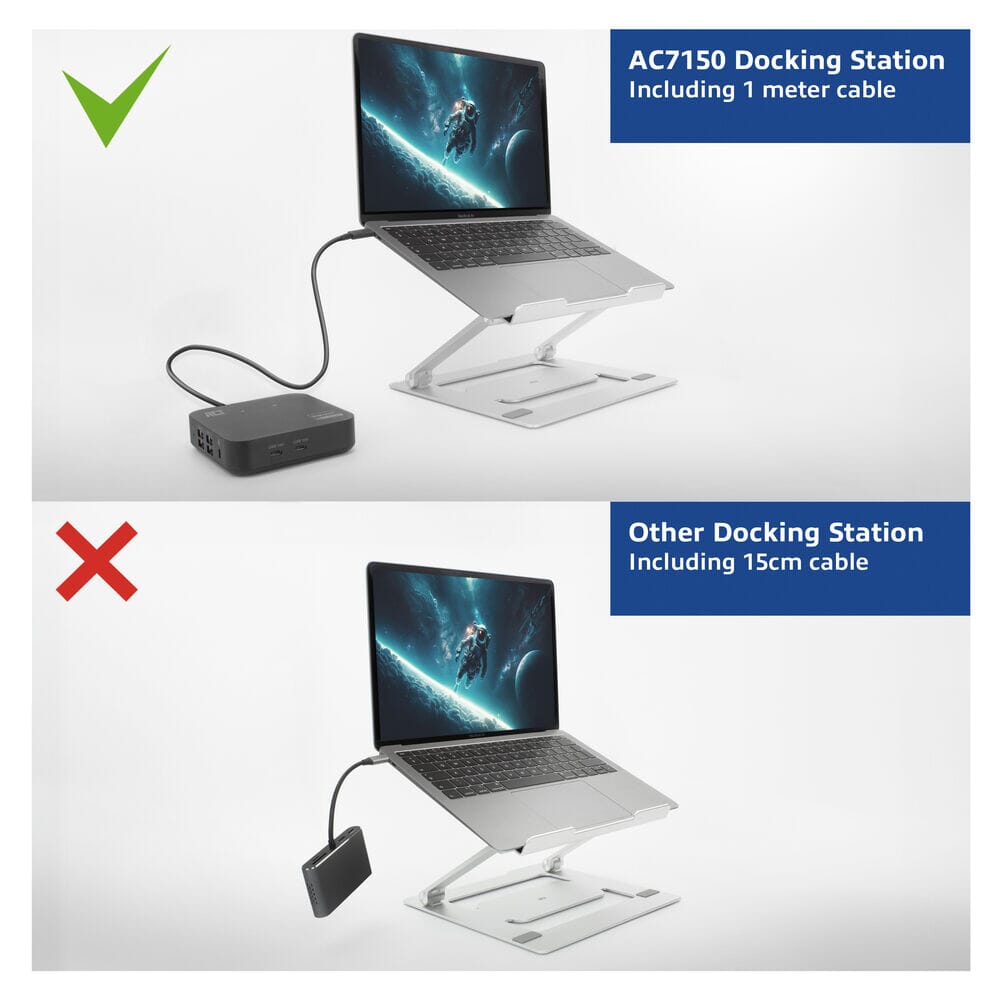 ACT USB-C Docking Station 4K, voor 2 monitoren