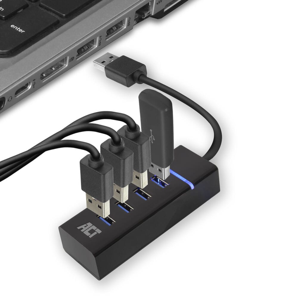 ACT USB hub 3.0, 4 poorts USB-A