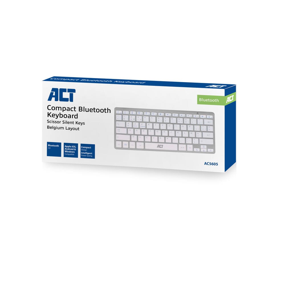 ACT Portable Toetsenbord Bluetooth (Azerty/BE layout)