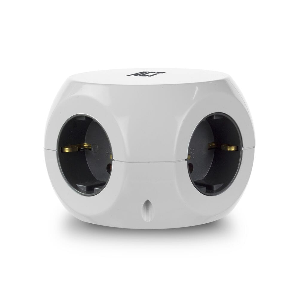 ACT Vierkante stekkerdoos (PDU) met 3 sockets type F 1,5m