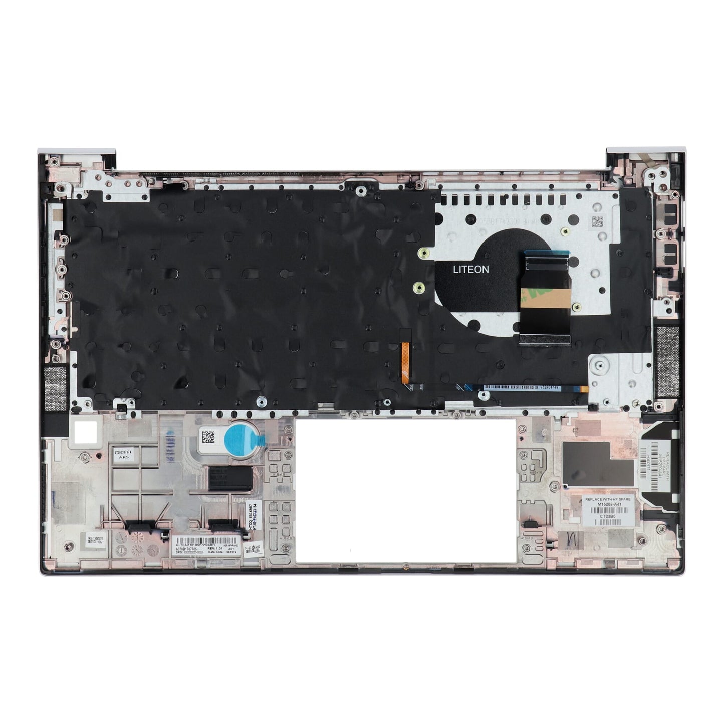 HP Laptop-Tastatur Azerty BE + Top Cover - Silber
