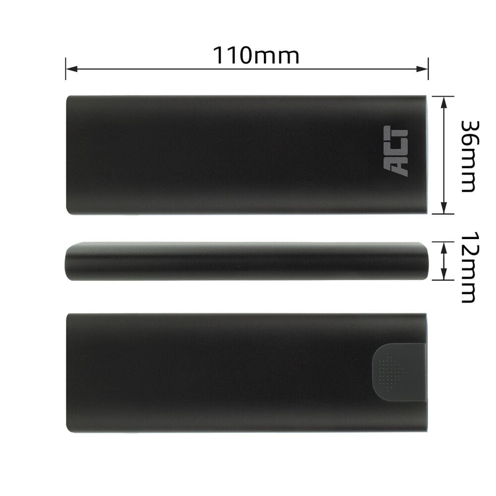 ACT USB-C M.2 NVMe / PCIe SSD Enclosure, tool-free