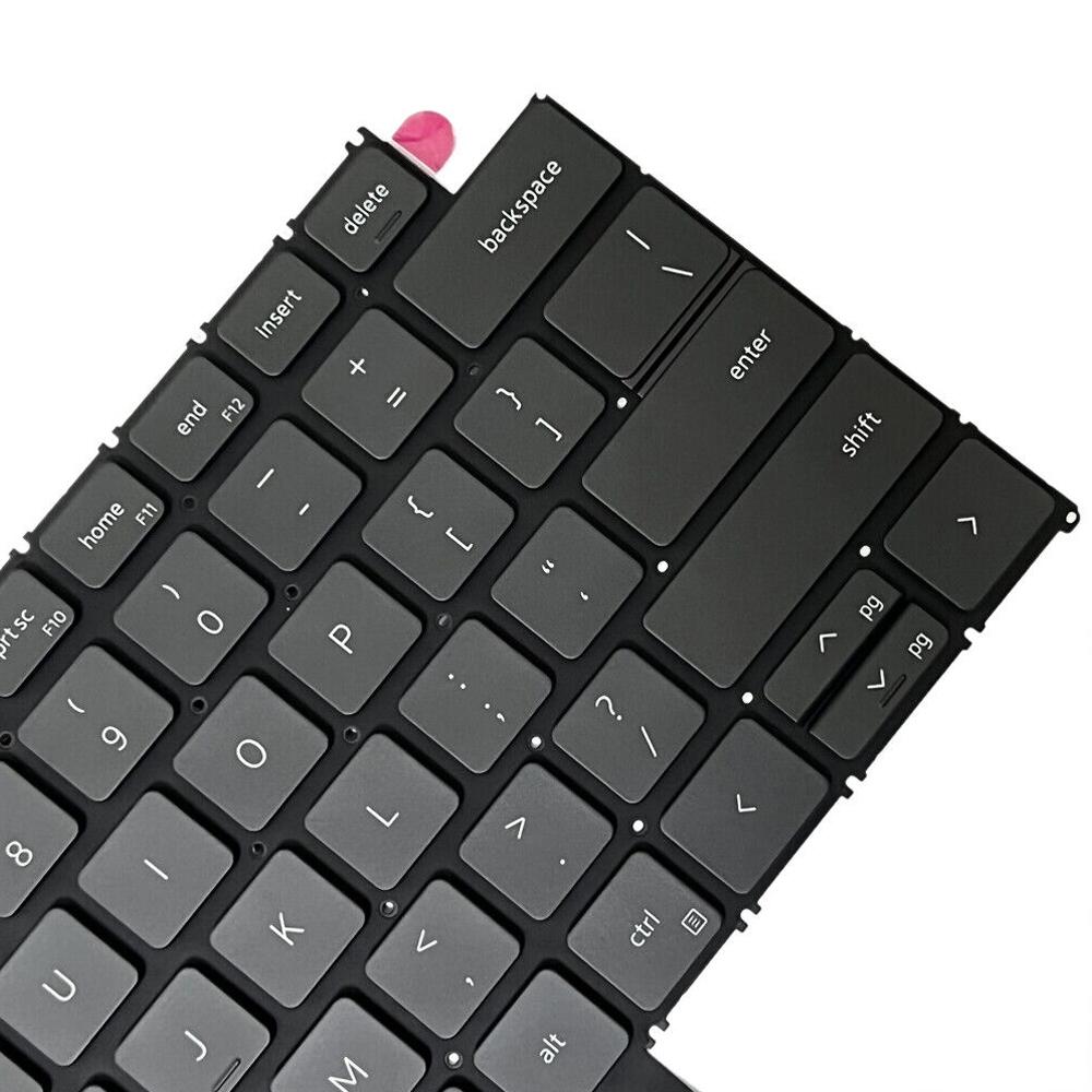Laptoptoetsenbord met verlichting voor Dell Vostro 5310 5320 5410 Latitude 3320 3420 US-indeling (zwart)