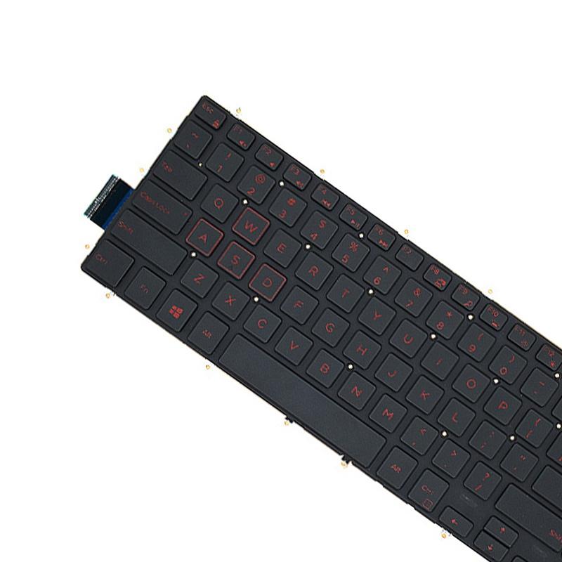 Laptoptoetsenbord met verlichting US-indeling voor Dell G3 3579 / 3779, G5 5587 en G7 7588 (rode opdruk)