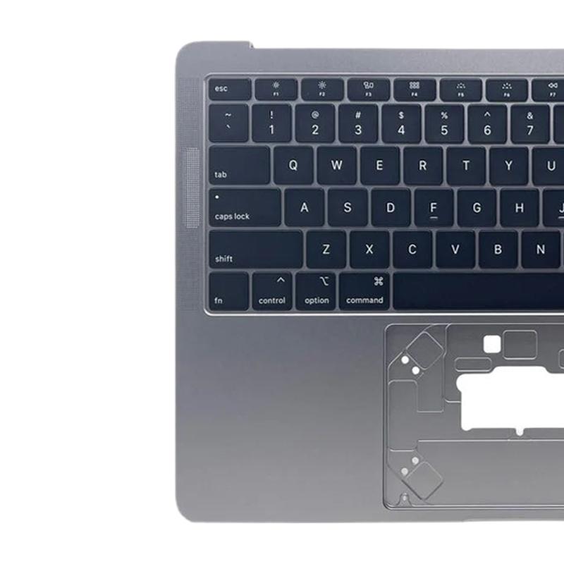 Topcase met toetsenbord (US-indeling) voor MacBook Air 13 inch M1 A2337 (2020, EMC 3598) (Spacegrijs)