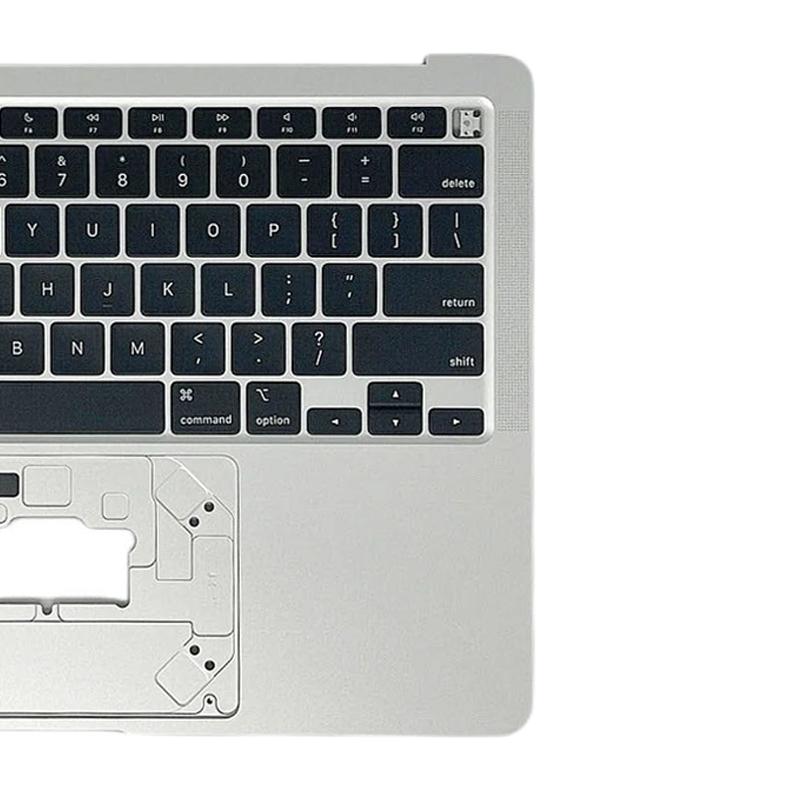 Topcase met toetsenbord (US-indeling) voor MacBook Air 13 inch M1 A2337 (2020, EMC 3598) (Zilver)