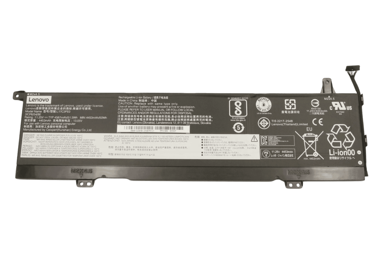 Lenovo Laptop Accu 4453mAh