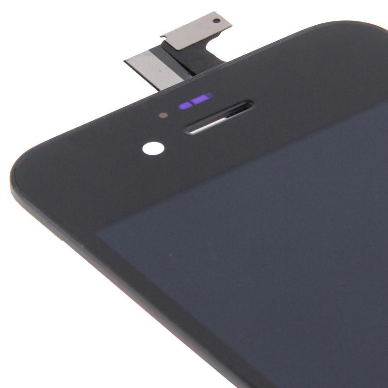 Compleet beeldscherm (LCD, frame en touchscreen) voor iPhone 4 (zwart)