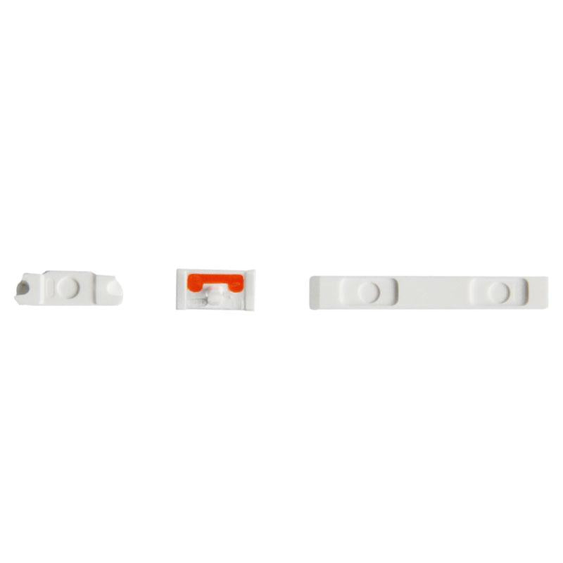 3-in-1 knoppenset voor iPhone 5C (wit)