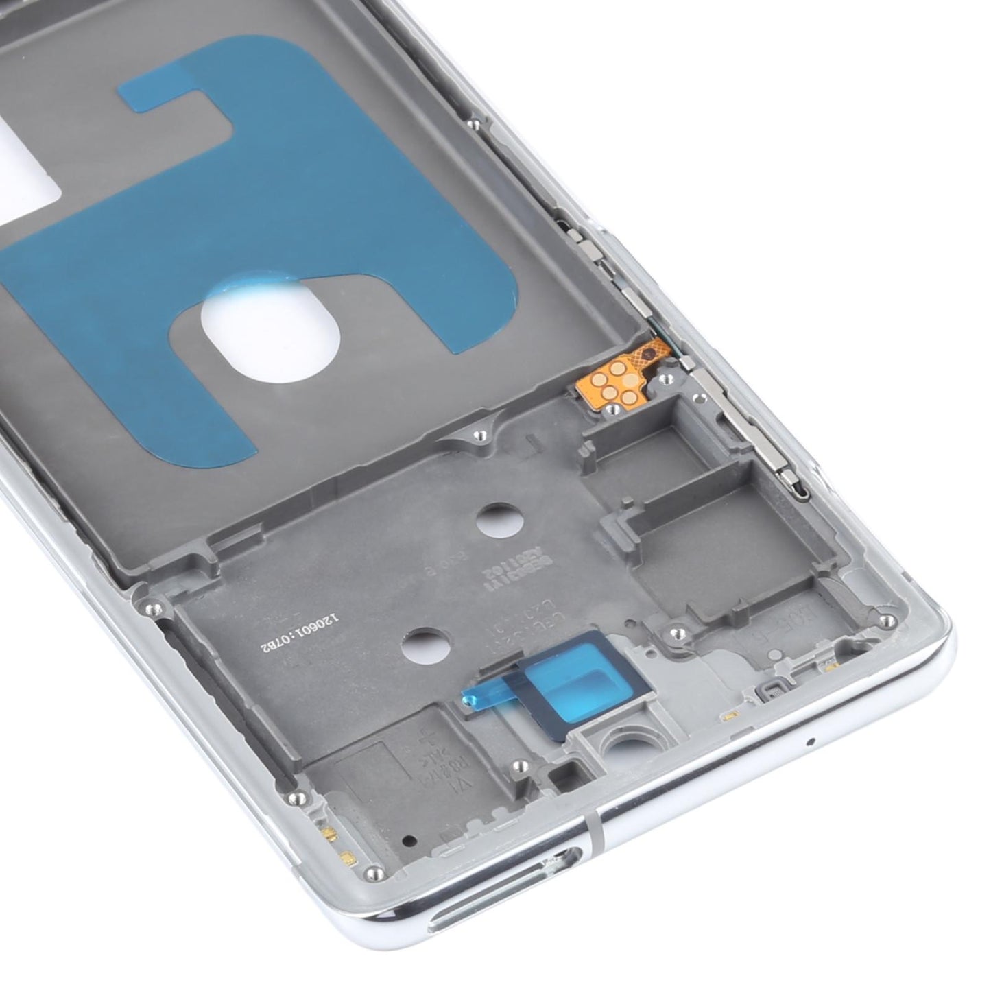 Middenframe met kleine onderdelen voor Samsung Galaxy S20 FE 5G (zilver)