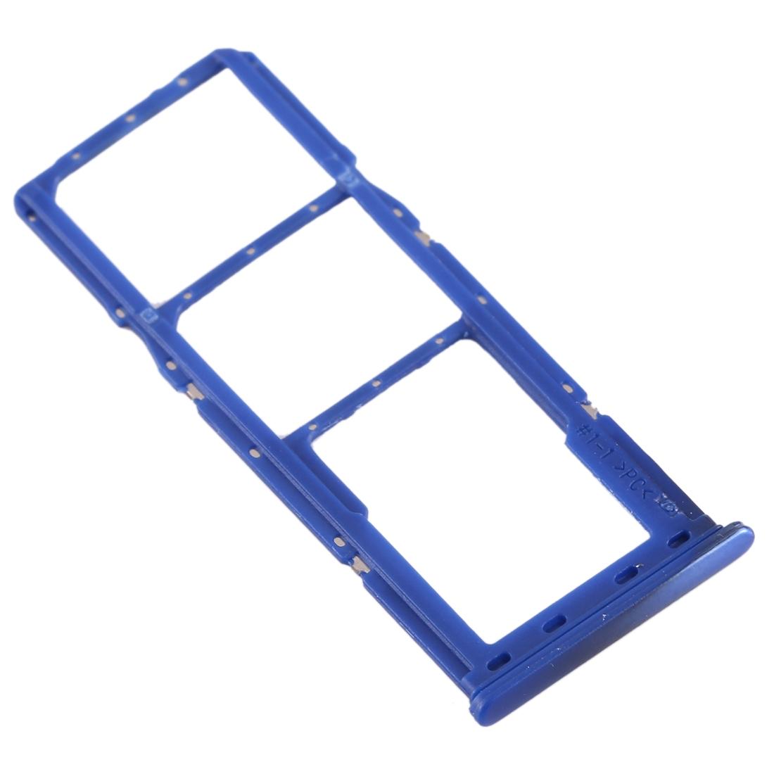 Simkaarthouder en microSD-houder voor Samsung Galaxy A70 (blauw)
