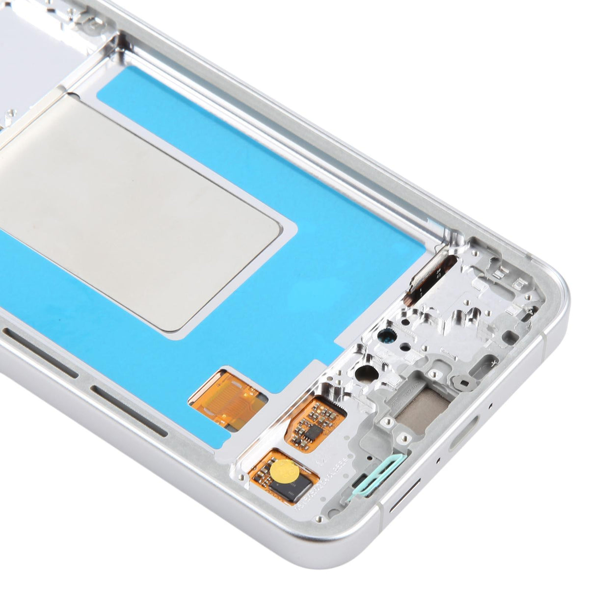 Display unit AMOLED voor Samsung Galaxy S24 FE (SM-S721B) met frame (zilver)