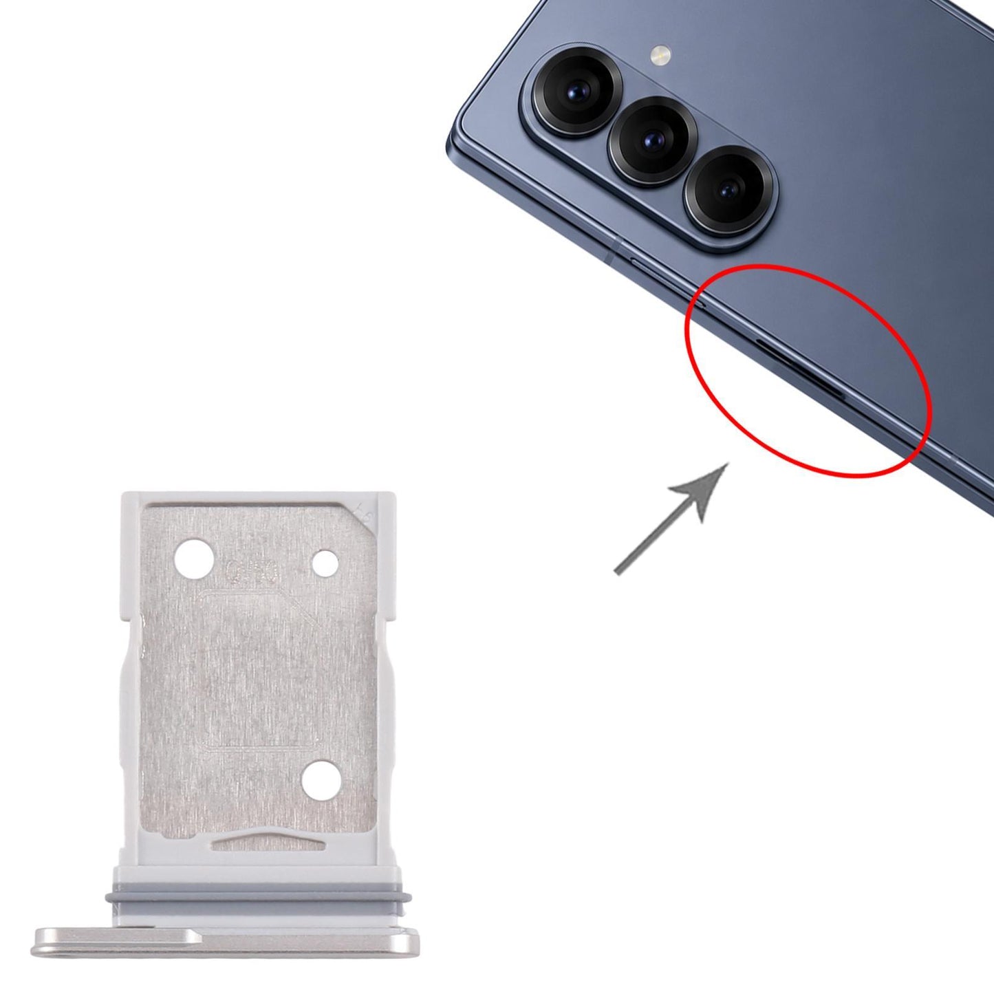 Simkaarthouder voor Samsung Galaxy Z Fold8 Ultra SM-F976U (goud)