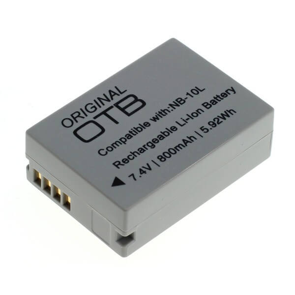 Accu Canon NB-10L Li-ion 800 mAh