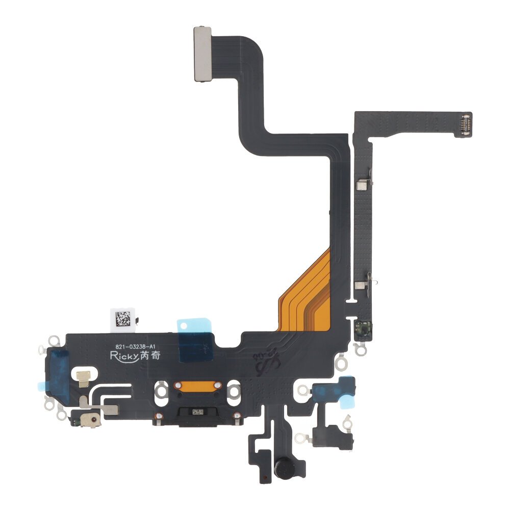 Apple iPhone 13 Pro oplaad poort flex kabel (met IC) zwart
