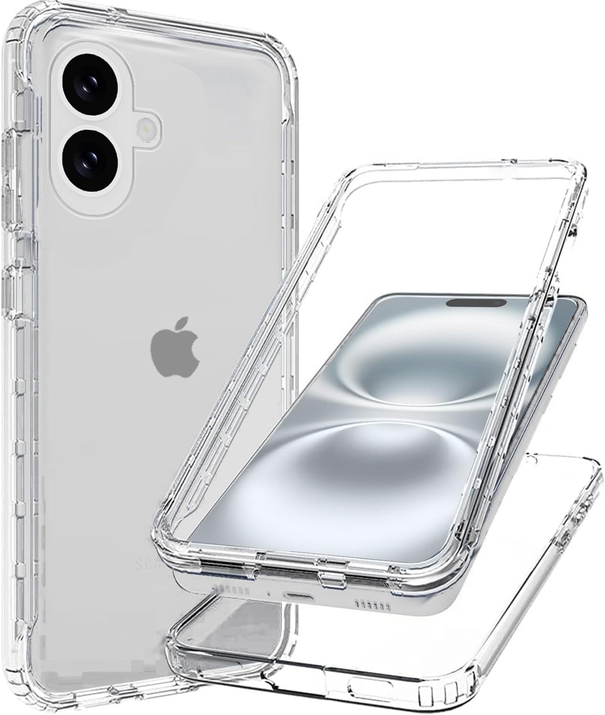 Apple iPhone 16 Plus TPU hoesje voor + achter