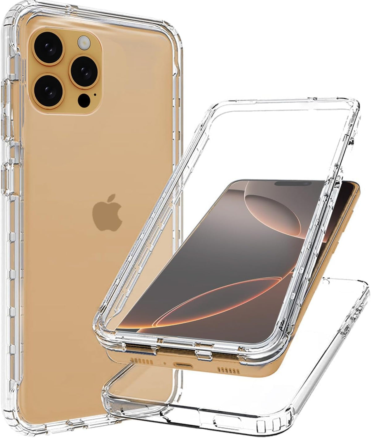 Apple iPhone 16 Pro Max TPU hoesje voor + achter
