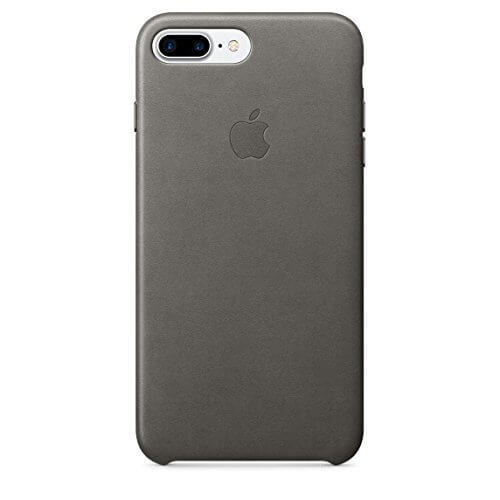 Apple leren hoesje voor iPhone 7 Plus - storm grijs - MMYE2ZM/A