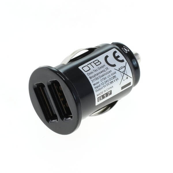 Autolader 2x USB universeel - 4,8A AutoID