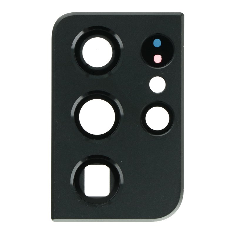 Back camera lens cover en bezel Samsung Galaxy S21 Ultra zwart
