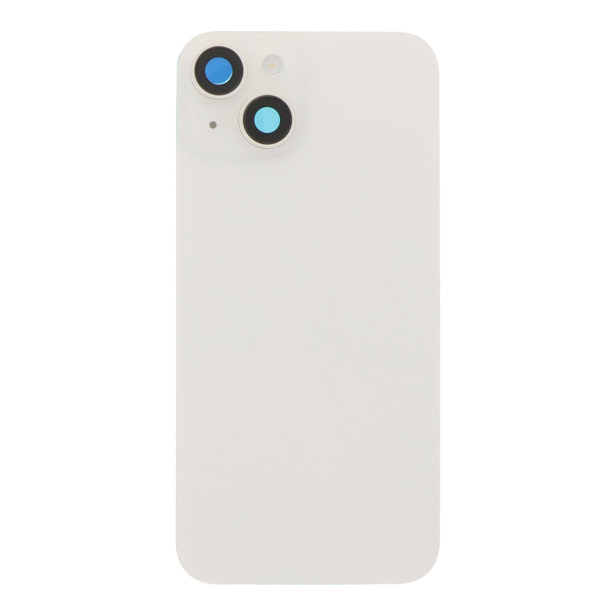 Back cover - achterkant iPhone 14 met cameralenzen en MagSafe magneetring wit