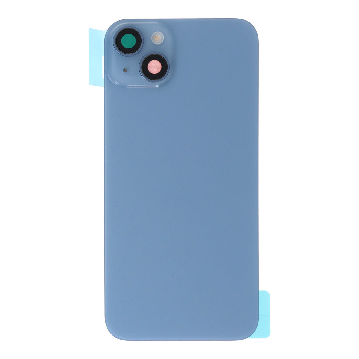 Back cover - achterkant iPhone 14 Plus met cameralenzen en MagSafe magneetring blauw