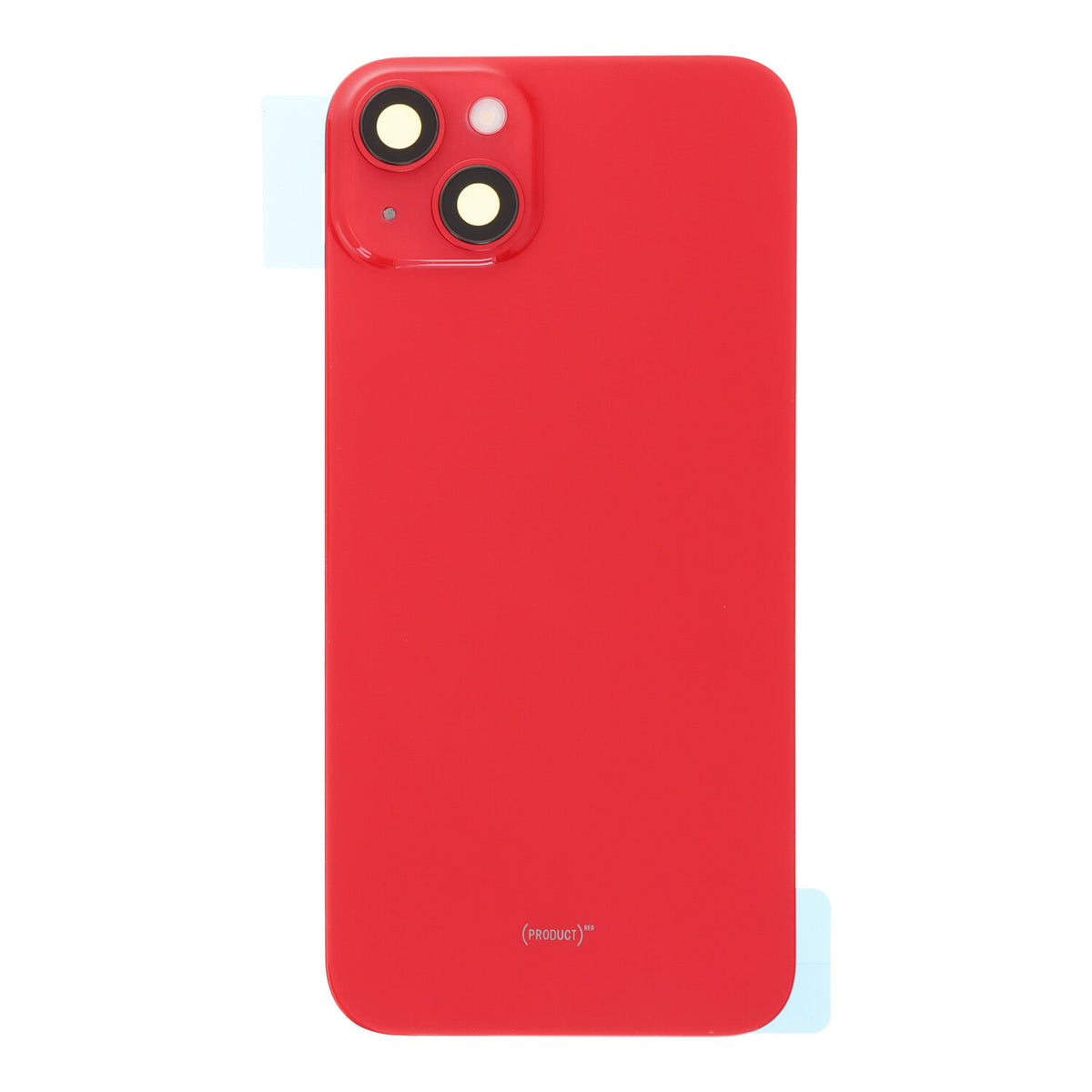 Back cover - achterkant iPhone 14 Plus met cameralenzen en MagSafe magneetring rood
